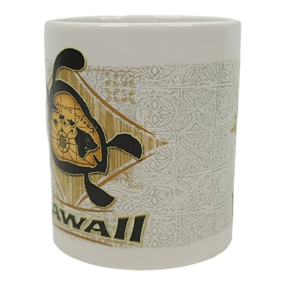 Honu Islands Hawaii 12 Oz Coffee Cup Mug Sea Turtle Ceramic Souvenir ABC Stores - Picture 6 of 11